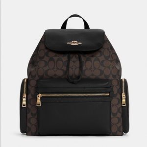 Coach Baby Backpack In Signature Canvas